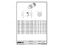 Overgang, hann, blå, an8 til 3/8'' npt