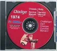 Shop manual cd 1974 dodge passenger