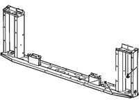 Radiator support '99-02 gm