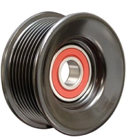 Tensioner pulley, grooved