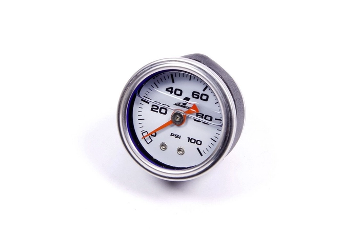 Bensintrykk måler, 0-100 psi, 1-1/2'' dia 1/8'' port