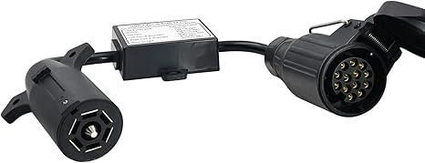 Henger lednings konverter us 7-pin til eur 13-pin