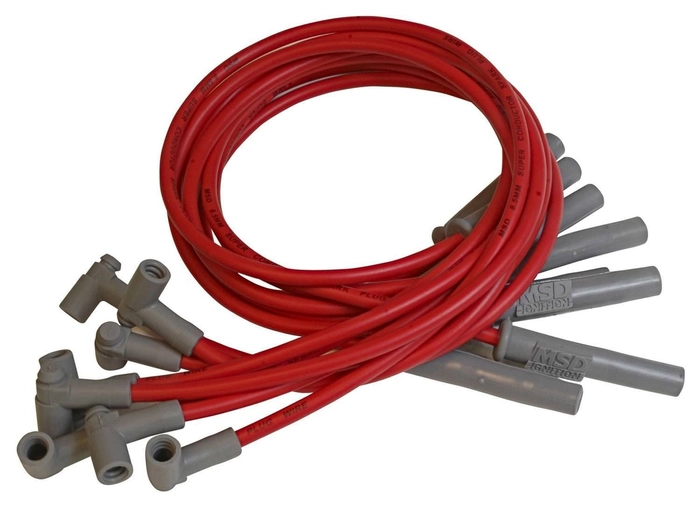 Pluggledningsett for chrysler 383-440 hei med msd fordeler
