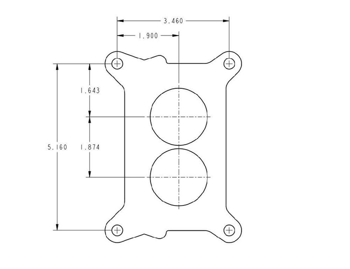 Carburetor 350cfm  2v