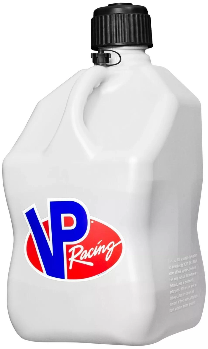 Vp bensinkanne hvit med helletut 20,82 ltr