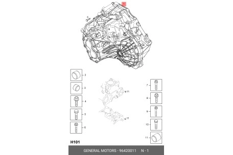 Gearkasse '06-10 chevrolet captiva