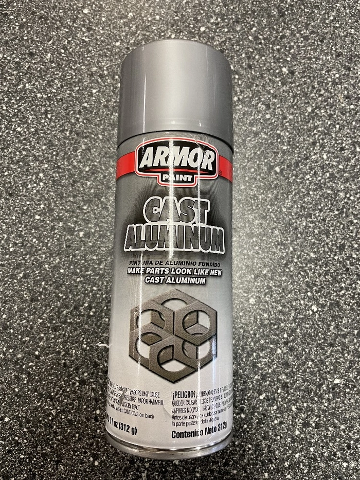 Spraylakk støpt aluminium