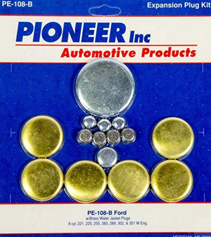 Expansion plug set ford sb/windsor brass