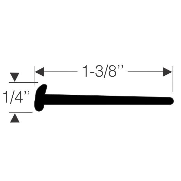 Mounting pad 1-3/8 x 1/4''