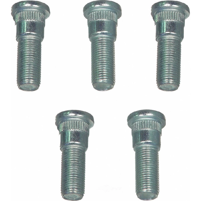 Hjulbolt 1/2" .625" knurl, 1-5/8" lang