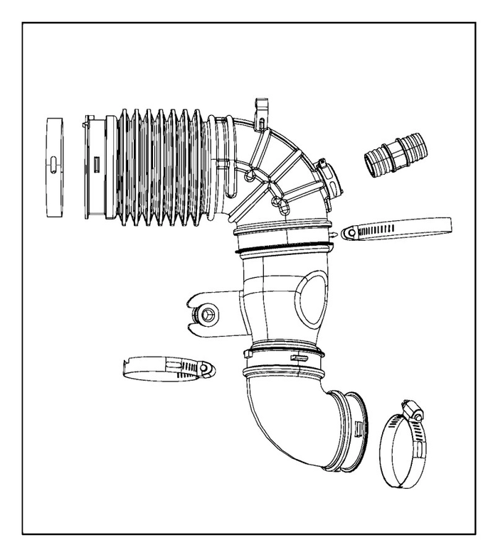 Hose clean air, mopar 2,8td