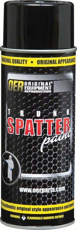 Spatter paint, clear topcoat